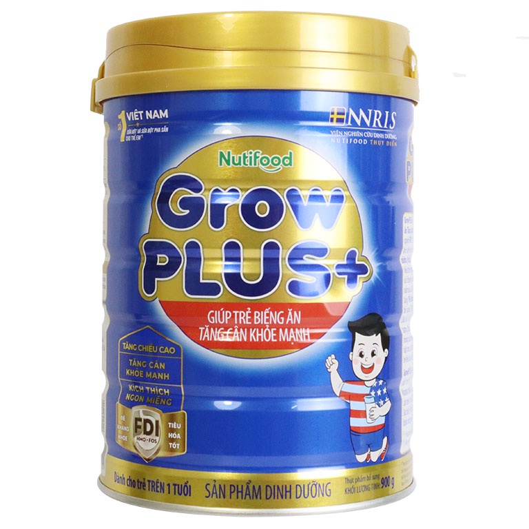 Sữa Grow Plus Xanh Nutifood Lon 900g