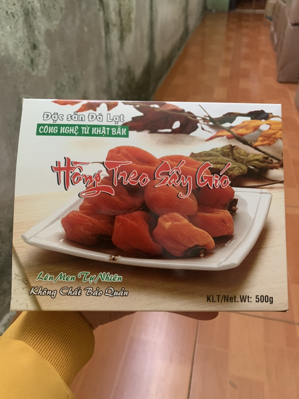 500G Hồng treo sấy gió- Đặc sản Đà Lạt (có hộp cho khách biếu tặng)