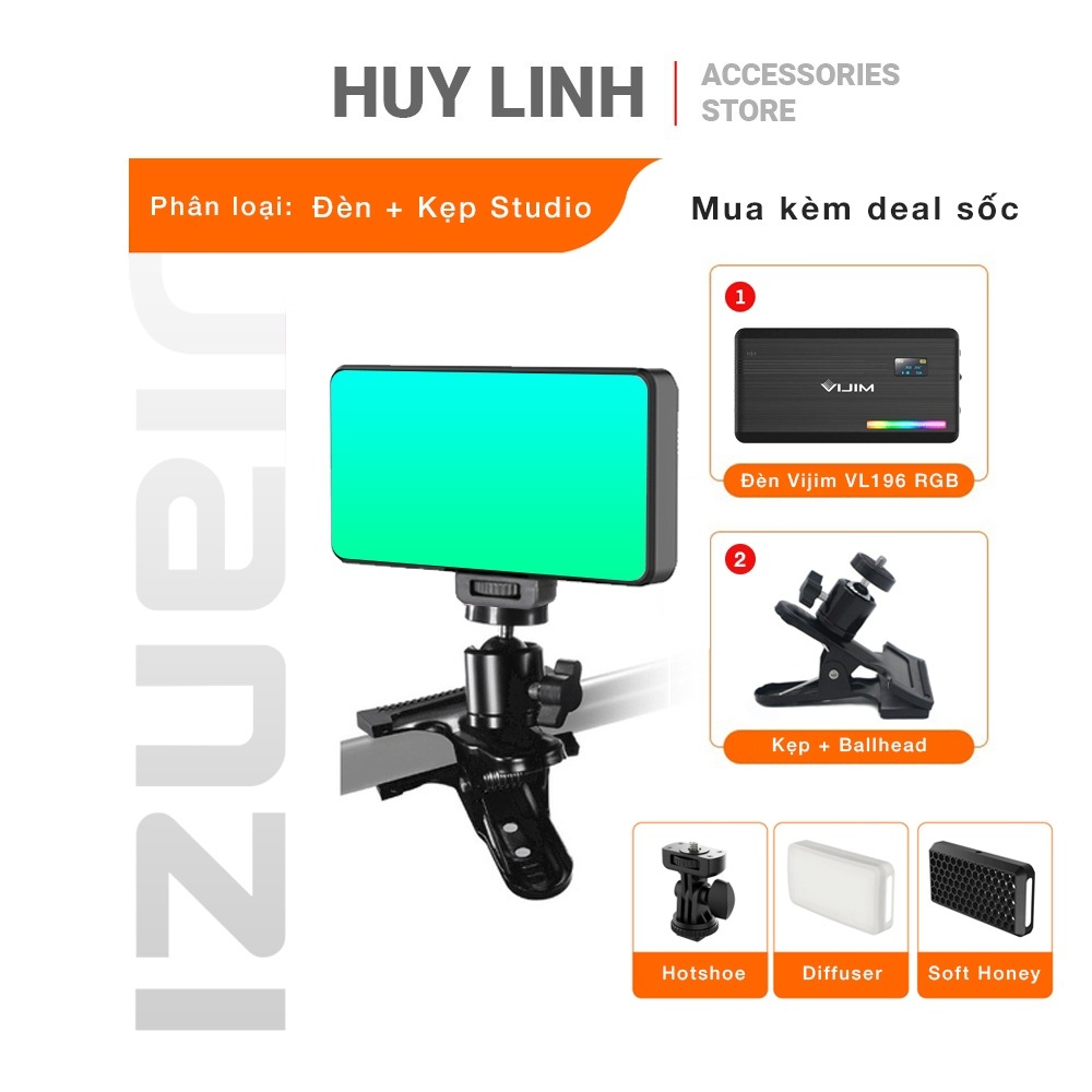 Đèn LED video Ulanzi VIJIM VL196 RGB Fill Light - Đèn chỉnh màu 2500 - 9000K
