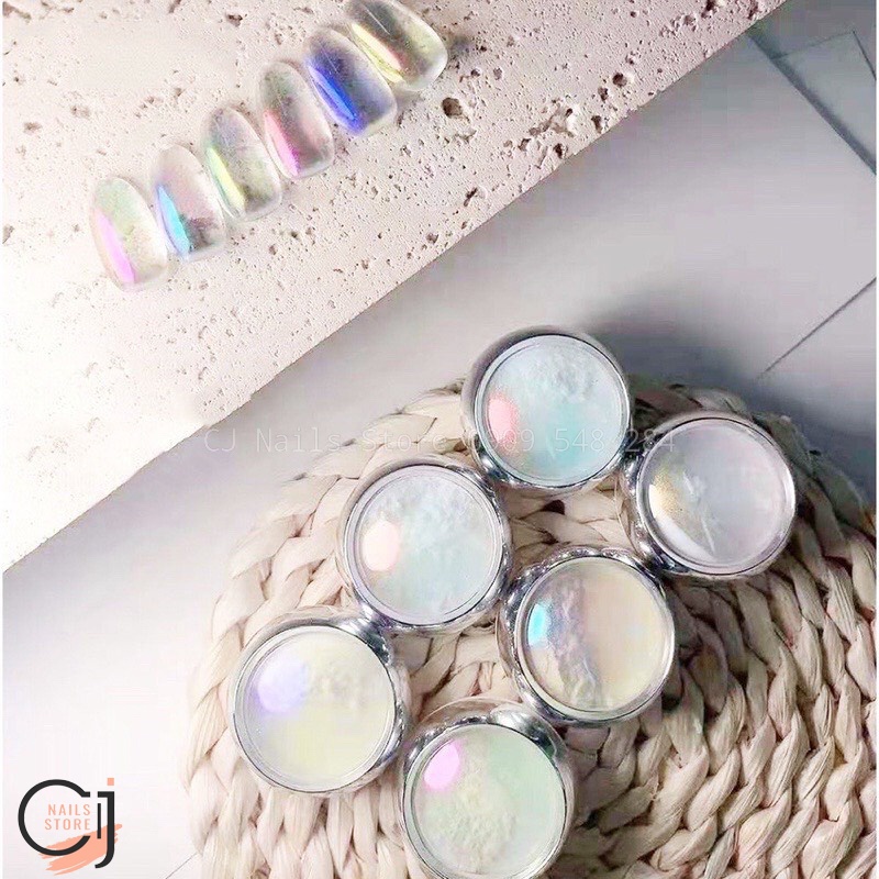 {CJ Nails Store} Set tráng gương ngọc trai 6 màu