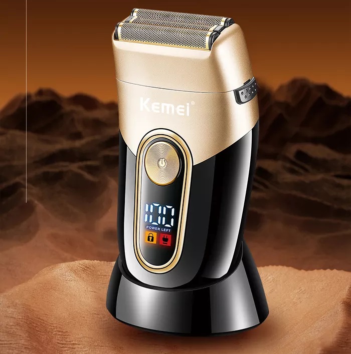 Máy cạo râu kiêm cạo khô fade tóc kemei km 3209 cạo trắng đa năng