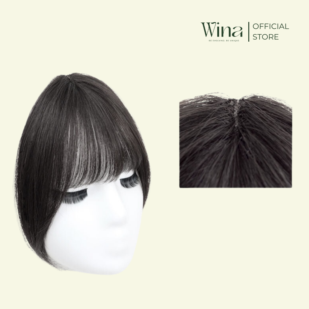 Tóc Mái Thưa Chẻ Ngôi Bằng Tóc Thật BW002 | WinaWigs