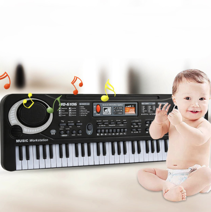 ShopHanrui - NHẠC SĨ TÀI TỬ NHÍ Piano 61 keys Micro USB Plug