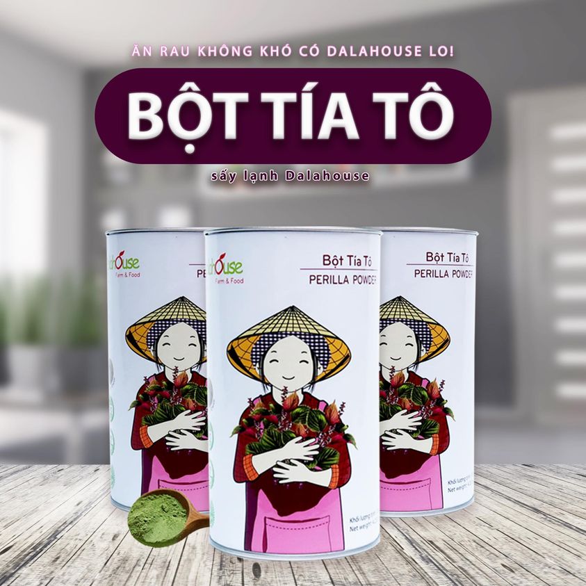 Bột tía tô hữu cơ sấy lạnh dalahouse