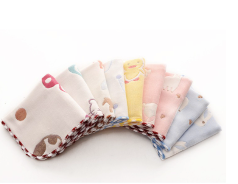 Khăn mặt cotton 6 lớp 25*25cm cho bé