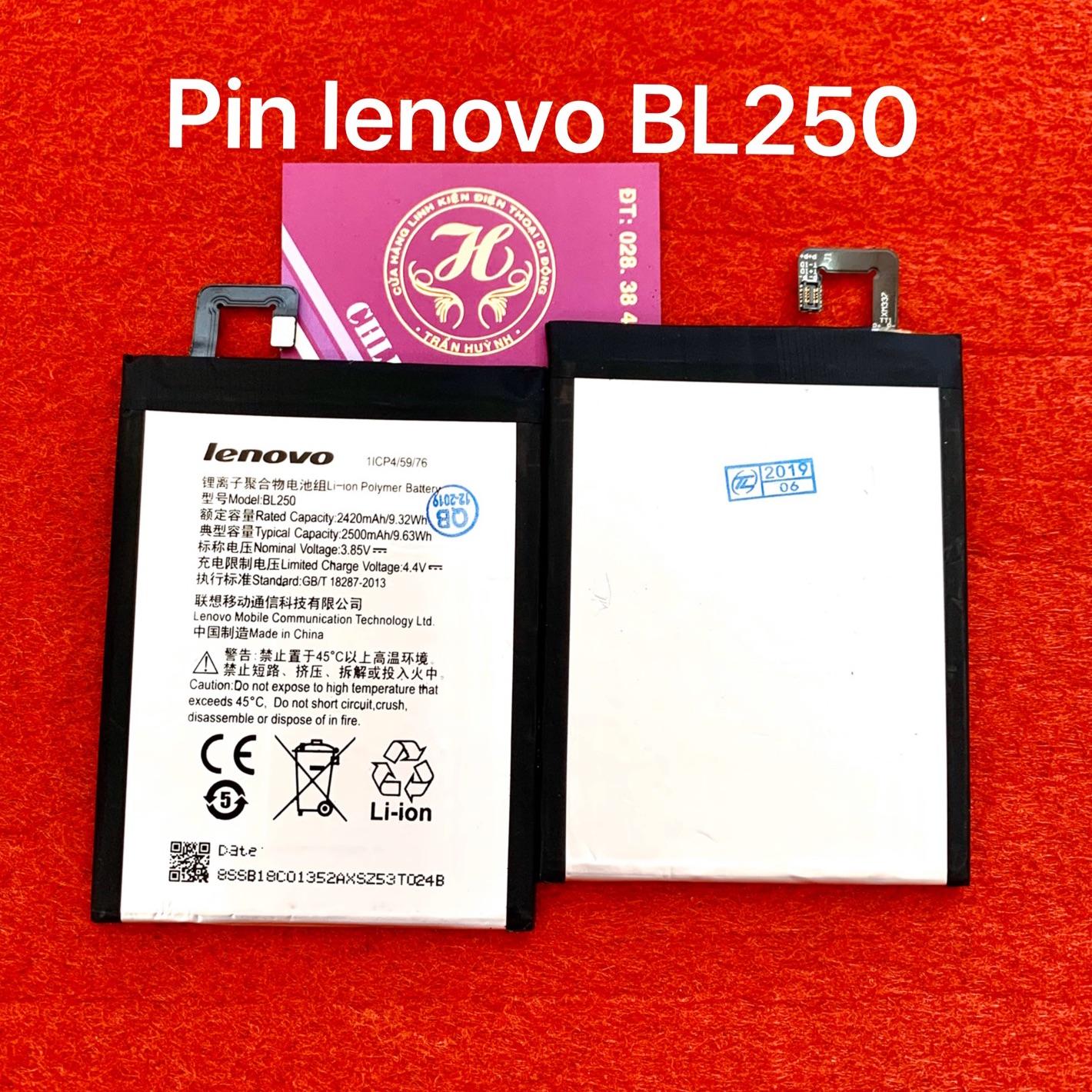 Pin lenovo vibe S1 kí hiệu BL250 zin