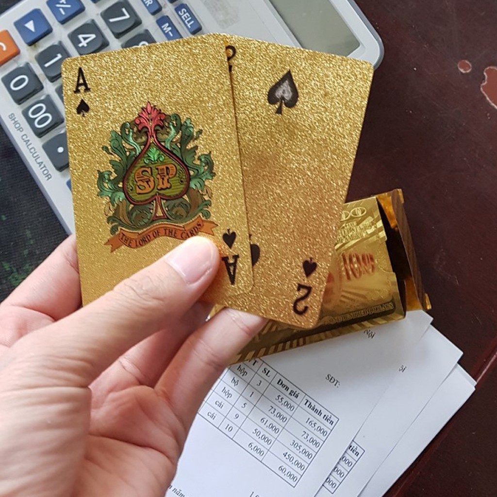 Bộ Bài Mạ Vàng 24K Cao Cấp Hot