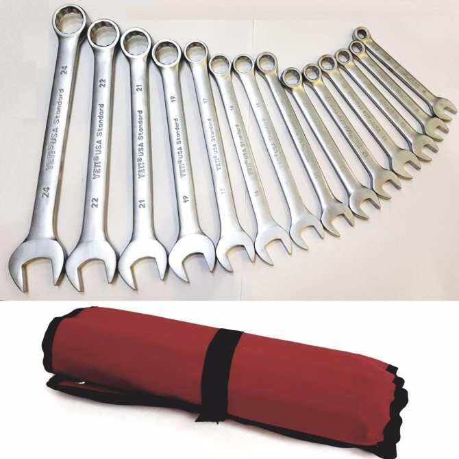 Bộ cờ lê 14 chi tiết 8-24 vòng miệng