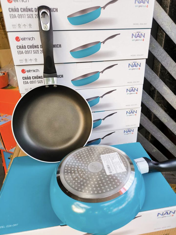 Chảo chống dính đáy từ Elmich cao cấp 20cm