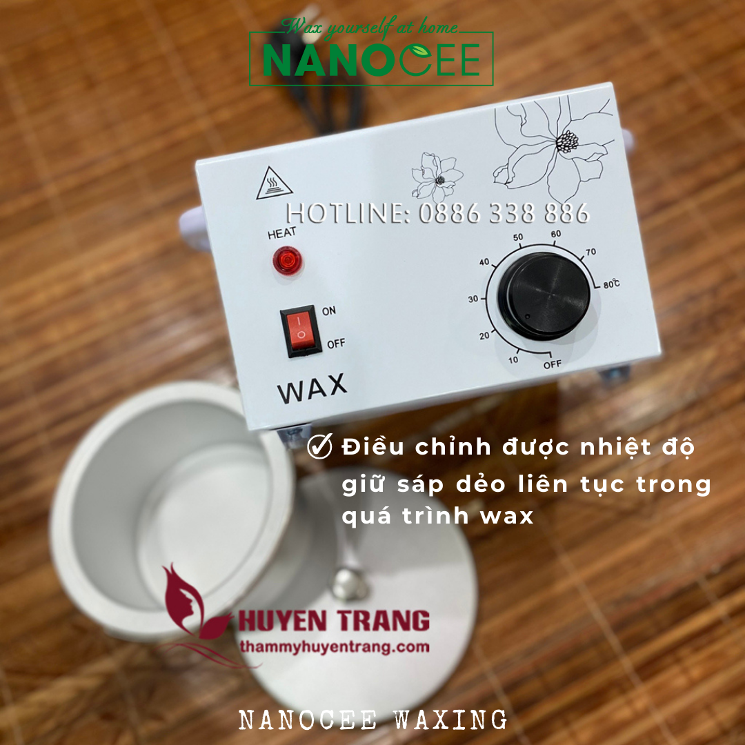 Nồi Nấu Sáp Wax Đơn NANOCEE-100 ĐUN SIÊU TỐC