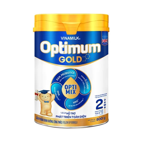 Sữa bột Vinamilk Optimum Gold 2 OPTIMIX 800g(Mới)