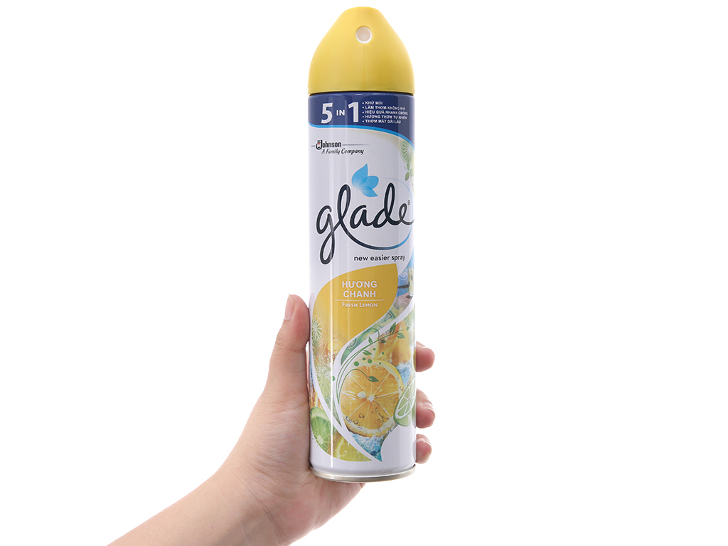 Xịt thơm phòng Glade hương hoa oải hương,hương chanh 280ml