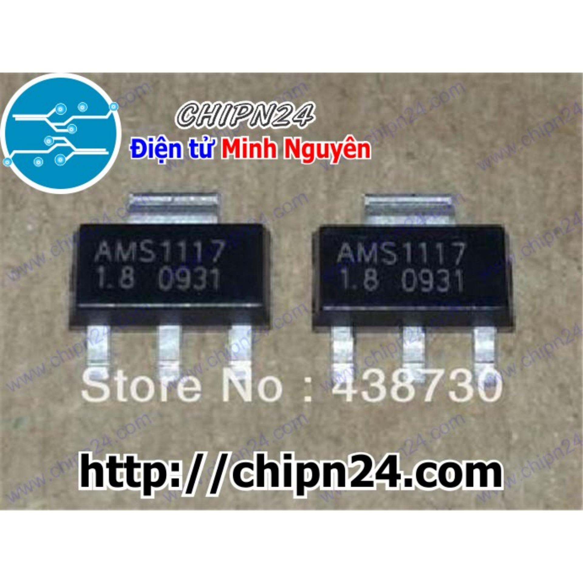 [4 con] (SOP) IC Dán AMS1117-1.8V SOT-223 (SMD) (AMS117 1117 1V8 1.8V)