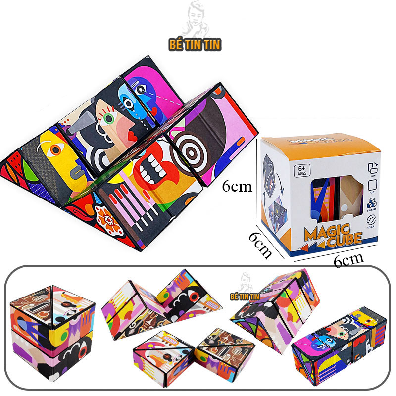 Đồ Chơi Khối Rubik 3D Thay Đổi Hình Dạng Độc Đáo Cho Trẻ Em