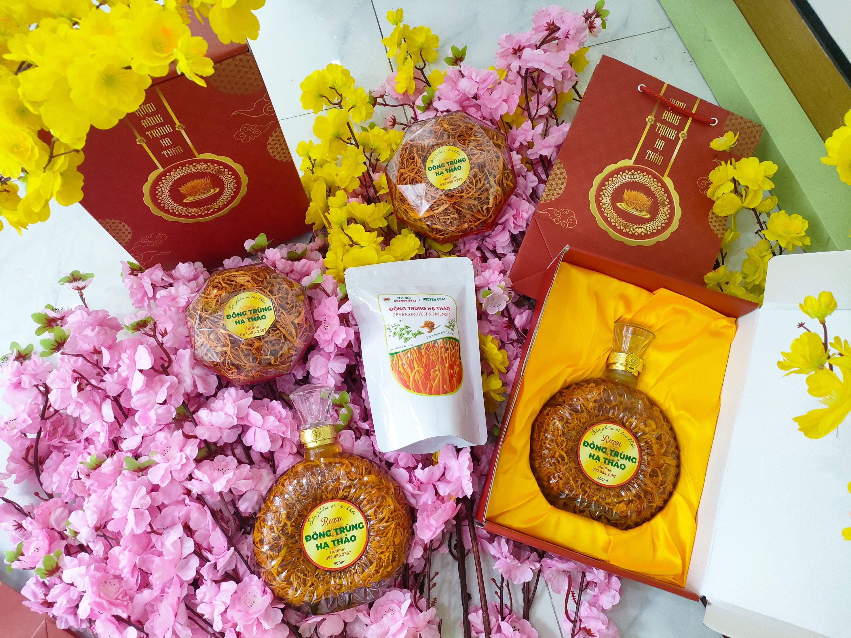 Đông Trùng Hạ Thảo Sấy Khô 100g (Nuôi Cấy Tại Việt Nam)
