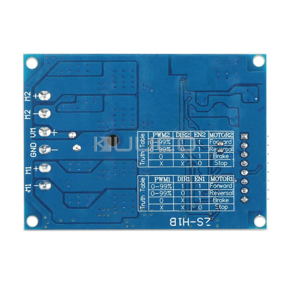 16A Power Supply Module Dual way motor drive module forward / reverse PWM Motor Controller H Bridge Control Board For Arduino