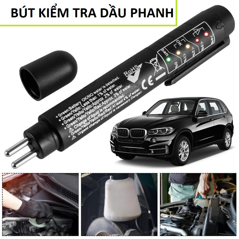 Bút Thử Dầu Thắng Đa Năng với Đèn Báo Chỉ Số LED Cách Nhận Biết Dầu Phanh Bị Hỏng: