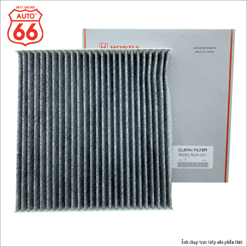 Lọc gió điều hòa [than hoạt tính] HONDA, (Civic đời 2005-2015, CRV đời 2002-2016, Accord) - [Mã  80292-SDA-A01] [AUTO66]