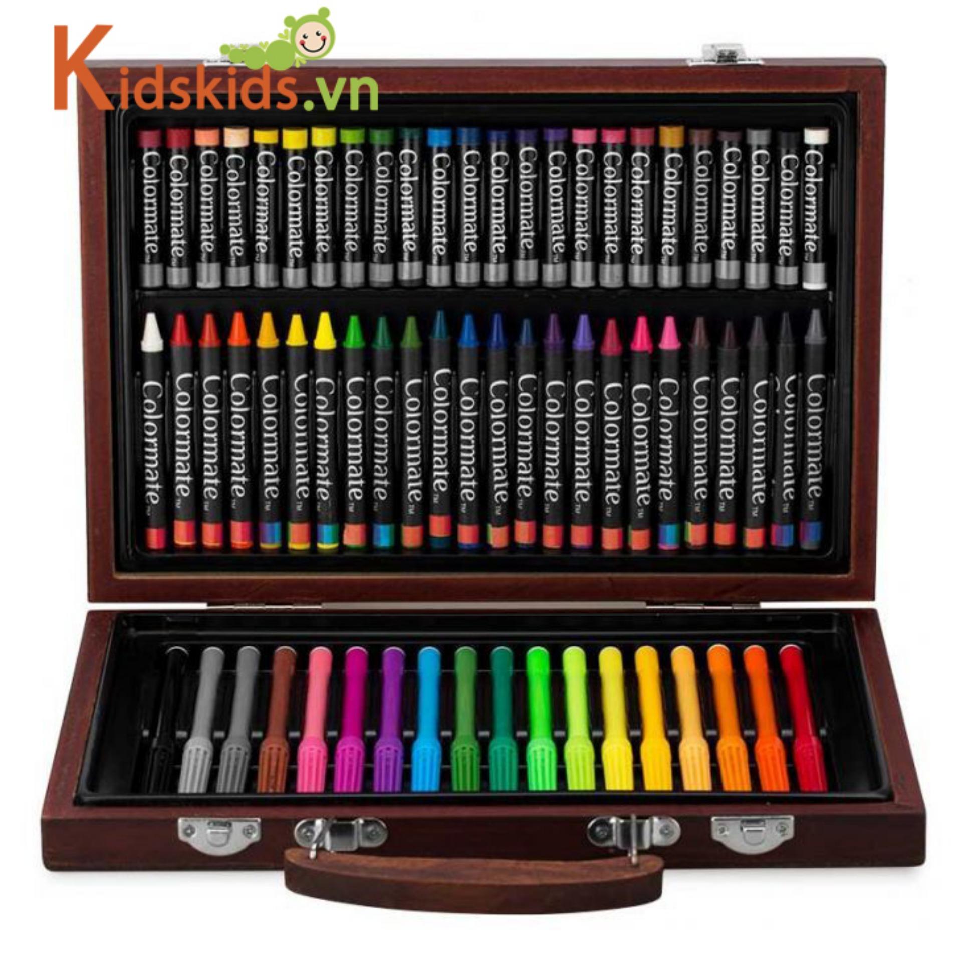 Bộ màu vẽ hộp Gỗ Colormate MS-67W