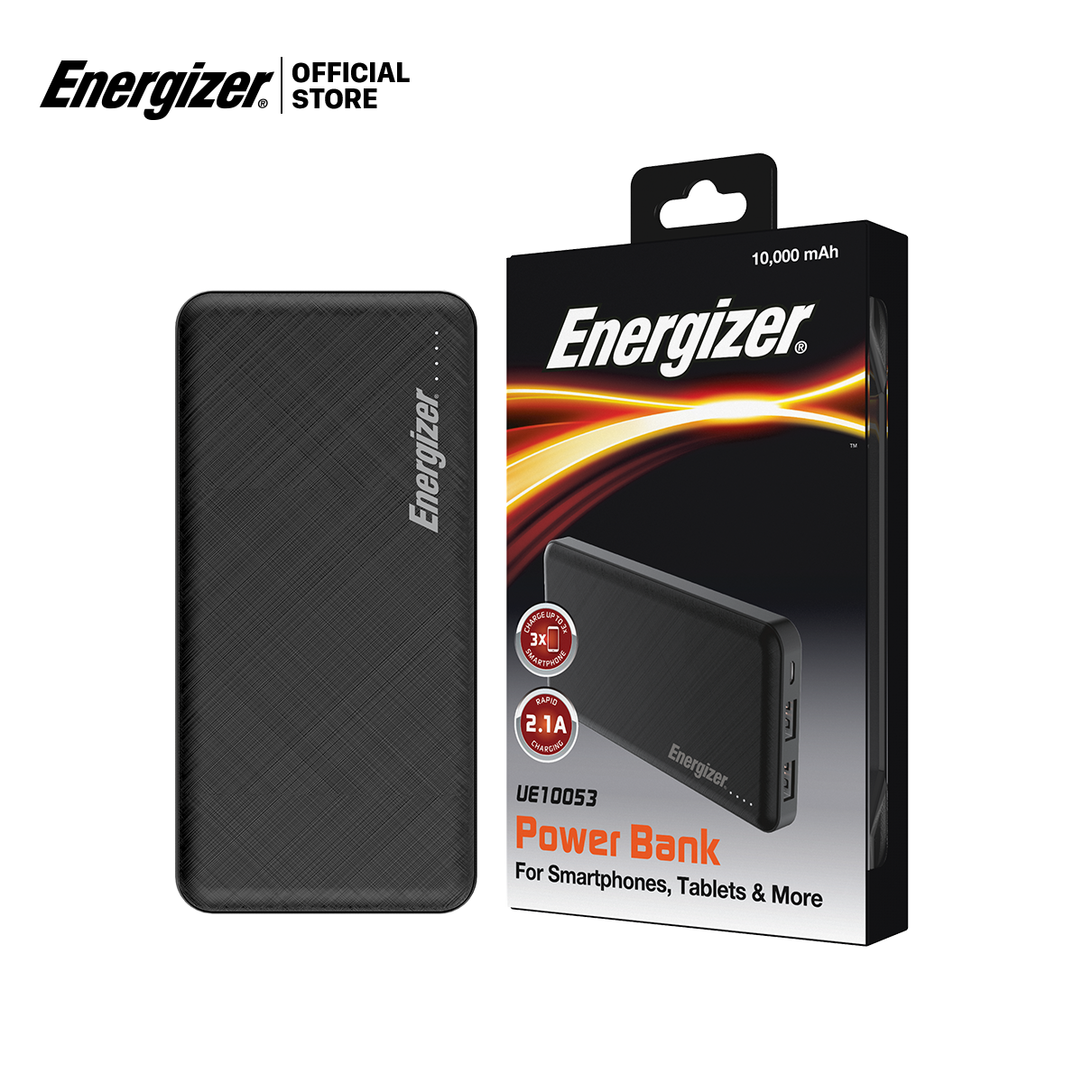 Sạc dự phòng Energizer 10,000mAh /3.7V Li-Polymer - UE10053