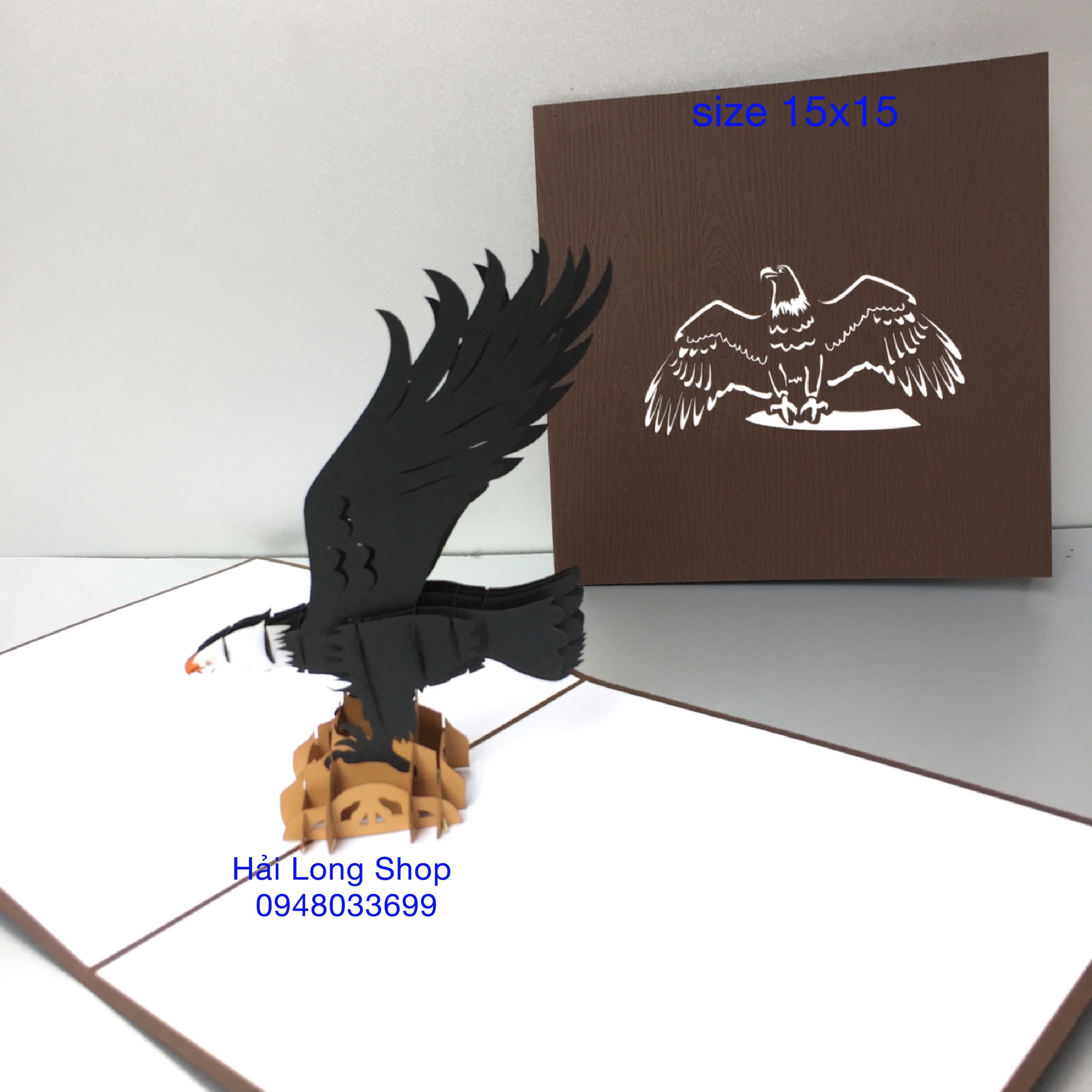Chim Đại Bàng - Bird - Thiệp 3D