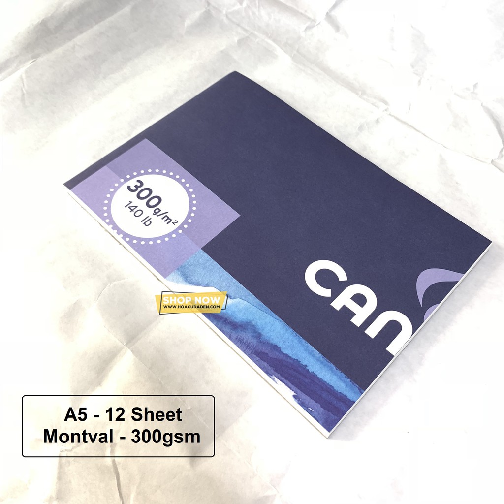 [HCM]Sổ Vẽ Màu Nước Canson Montval A3 300gsm