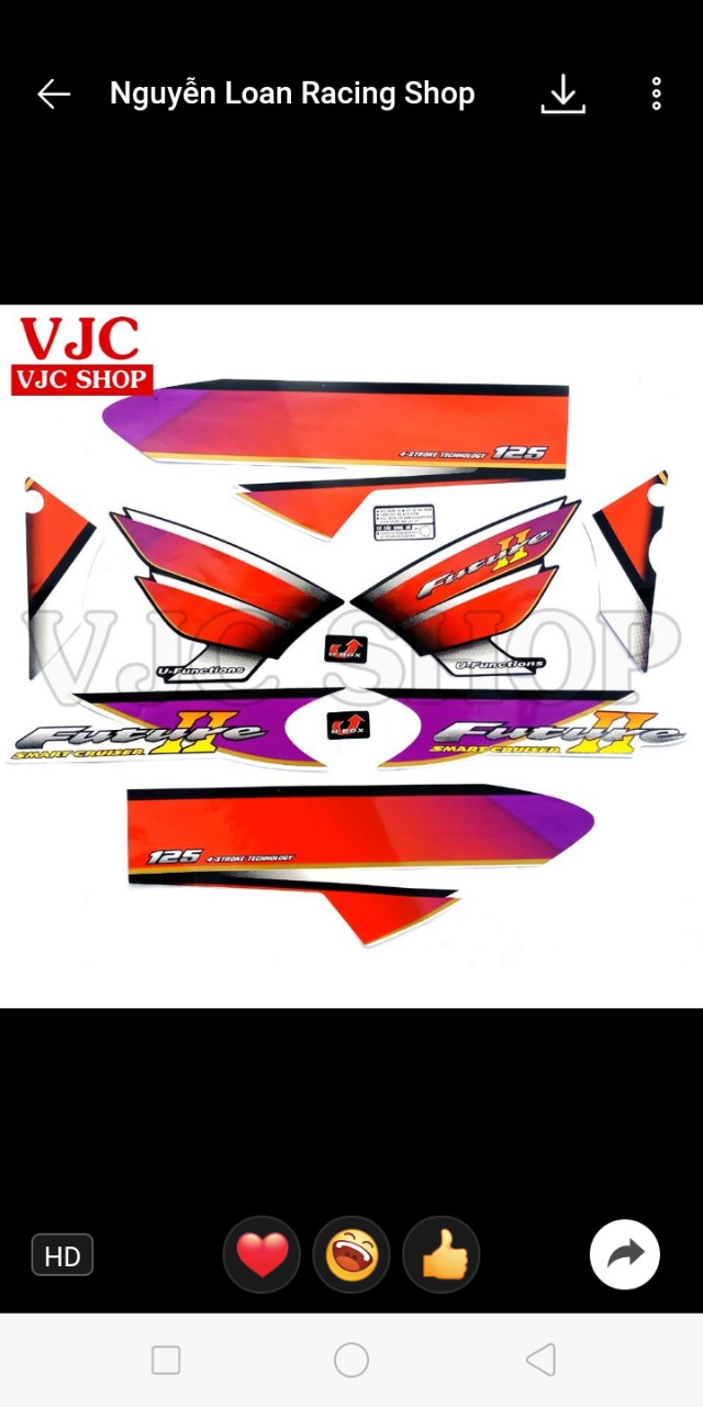 BỘ TEM CHO XE FUTURE 2 MÀU ĐỎ