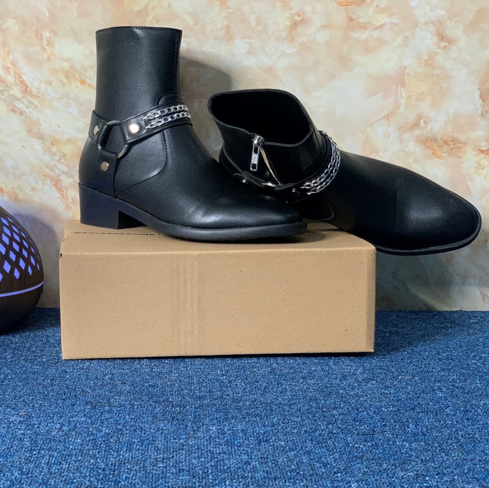 Giày Harness Boots Giày Da Bò Cao Cấp ,Bảo Hành 12 Tháng.