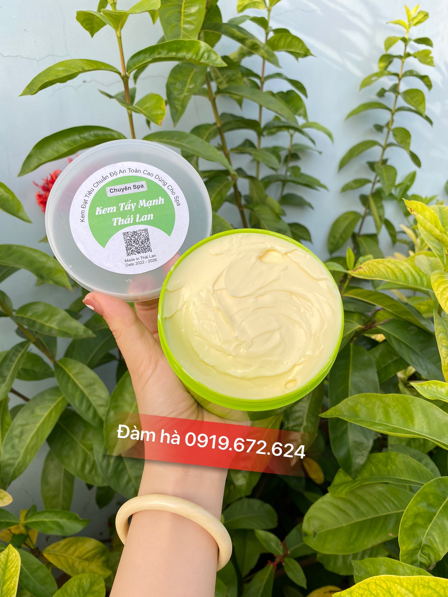 Kem body thái lan body chuyên spa hủ xanh 500gr