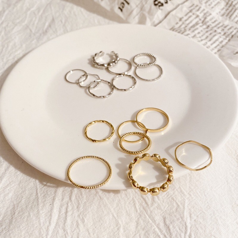 Set nhẫn thời trang dành cho nữ