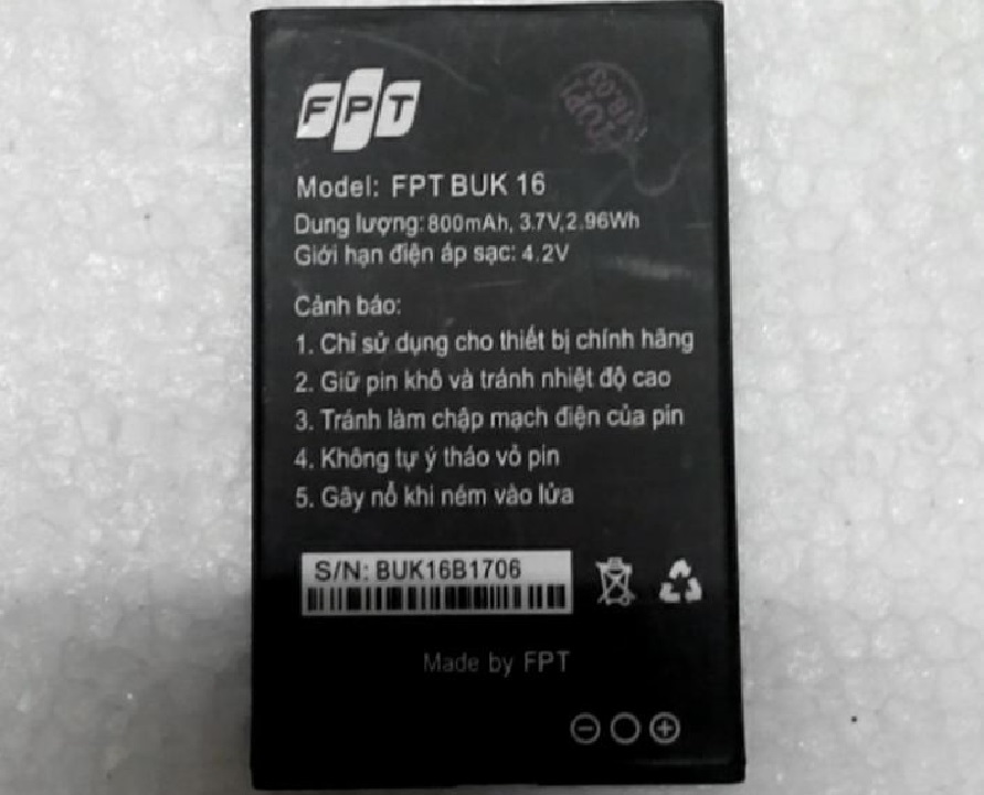 PIN FPT BUK 16 ZIN HÃNG