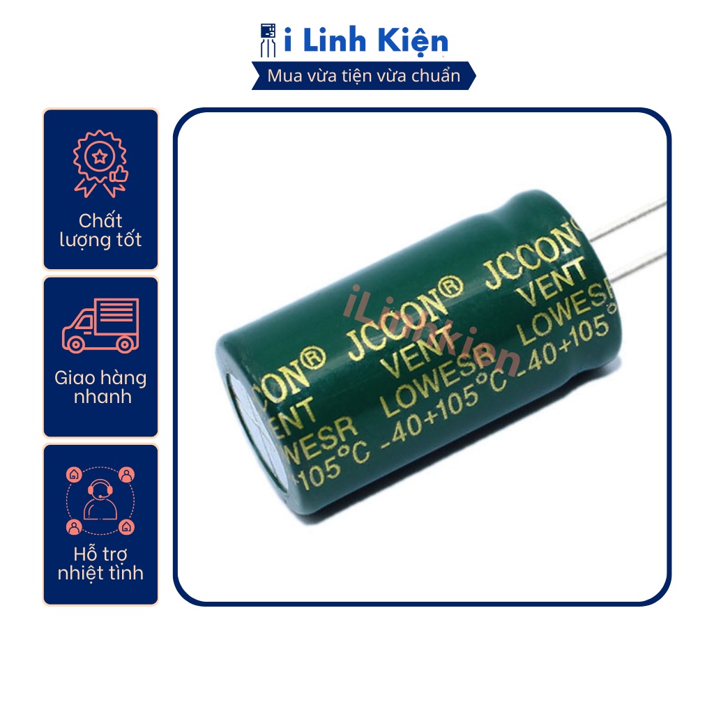 Tụ hoá 50V 2200UF chính hãng JCON