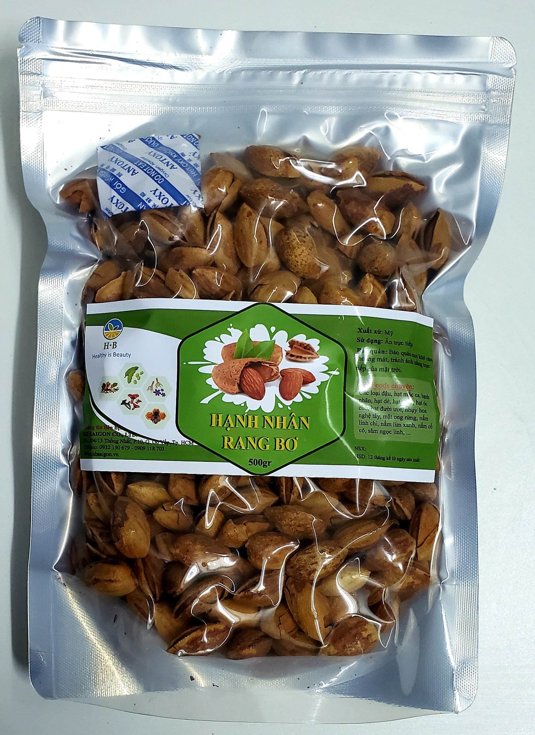 [HCM]Hạnh Nhân Rang Bơ nhập khẩu Mỹ 500g