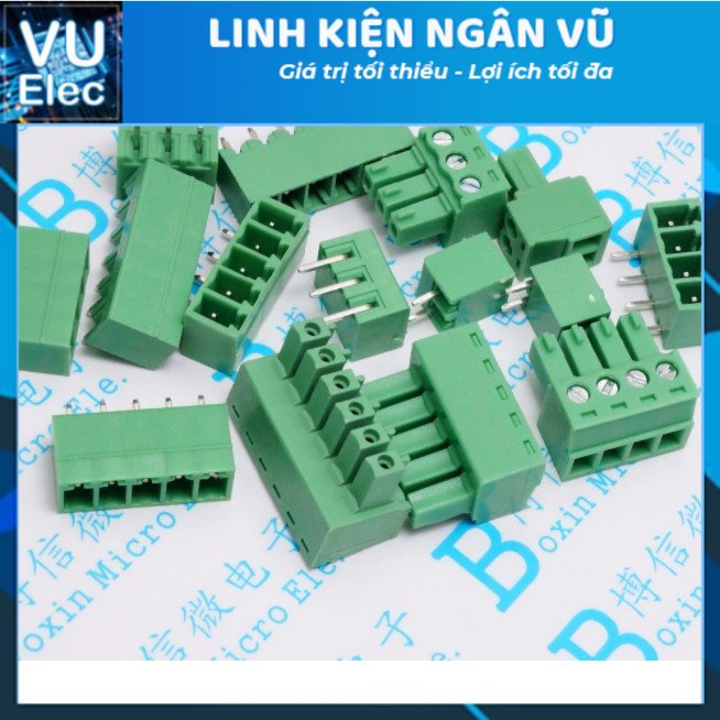 Cầu Đấu 15EDG3.81 2P-4P (Xanh Cong - Xanh Thẳng)