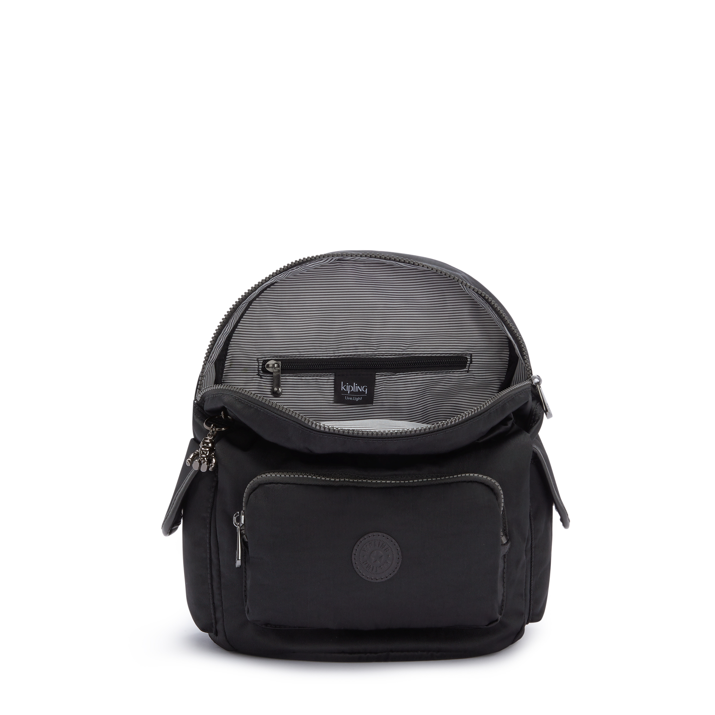 Kipling Balo City Pack S - Rich Black/ Elevated Wine - HUKI2525