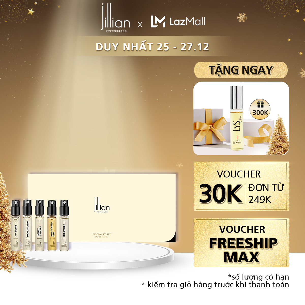 Set Nước hoa Jillian Nữ WOMEN'S BOLD DISCOVERY 5x2.5ml