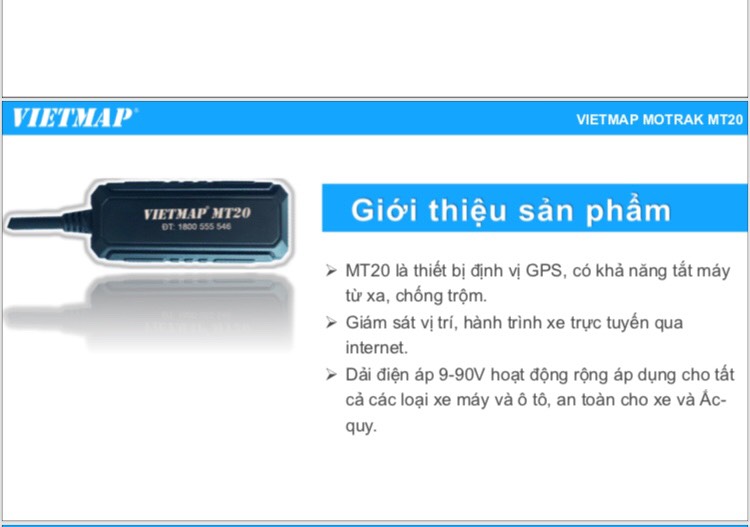 Bộ Định vị ô tô - xe máy Vietmap MT20