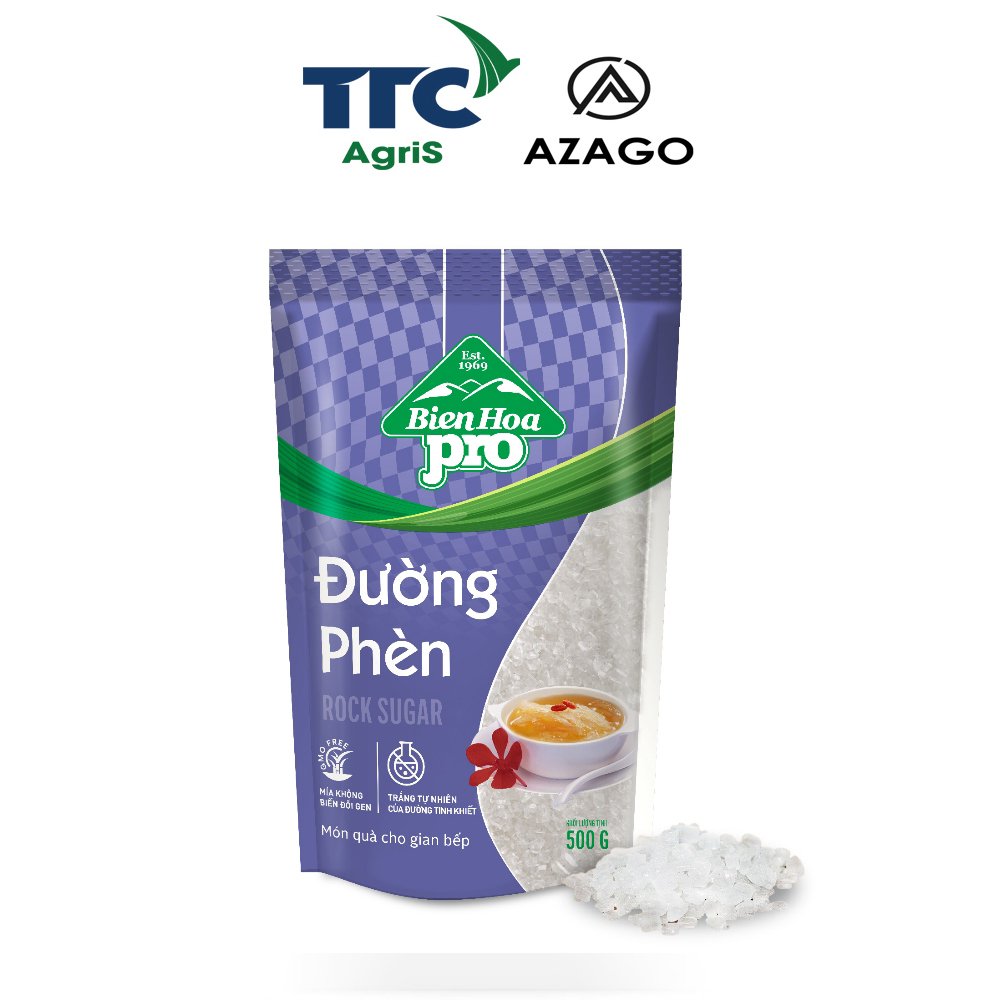 Combo 3 Đường Phèn Biên Hòa Pro 500 Gram CB3.DP500-AZAGO