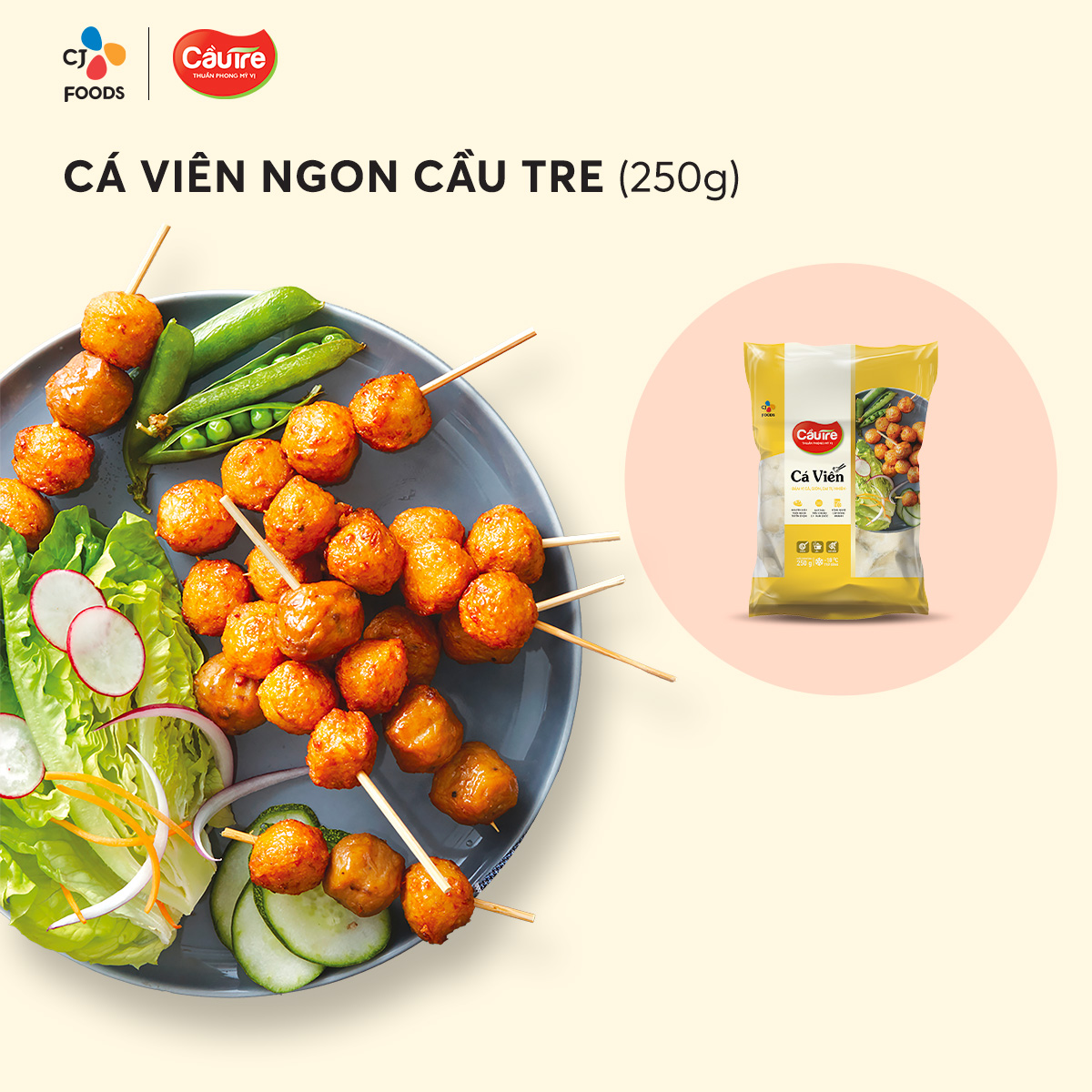 [Hỏa tốc] Cá viên ngon Cầu Tre 250g hoặc 500g