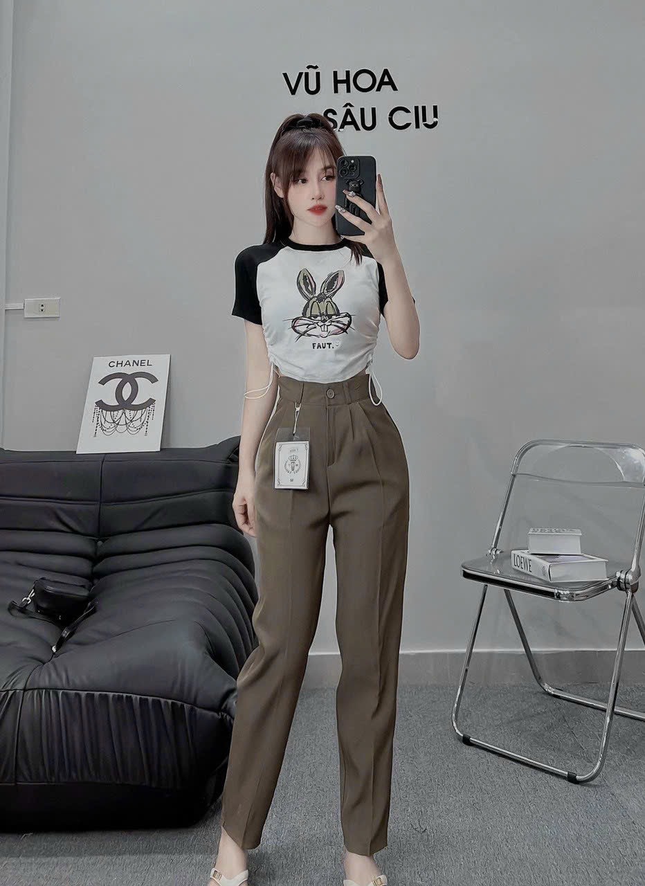 Quần tây nữ baggy công sở - quần bayy hàng đẹp- mã 333E