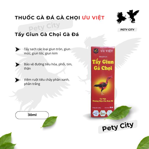 Thuốc Tẩy Giun Gà Đá Gà Chọi Ưu Việt