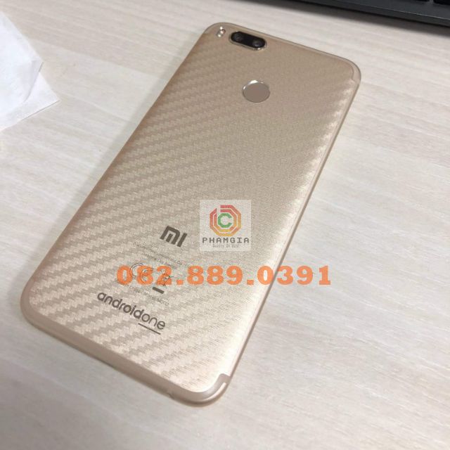 Miếng dán mặt lưng skin carbon Xiaomi A2/A2 Lite/A1/A3