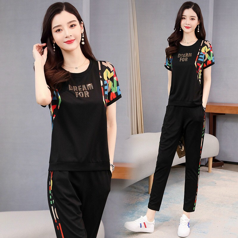 [HCM]BỘ THUN THỂ THAO PHỐI CHỮ MÃU DREAMFOR