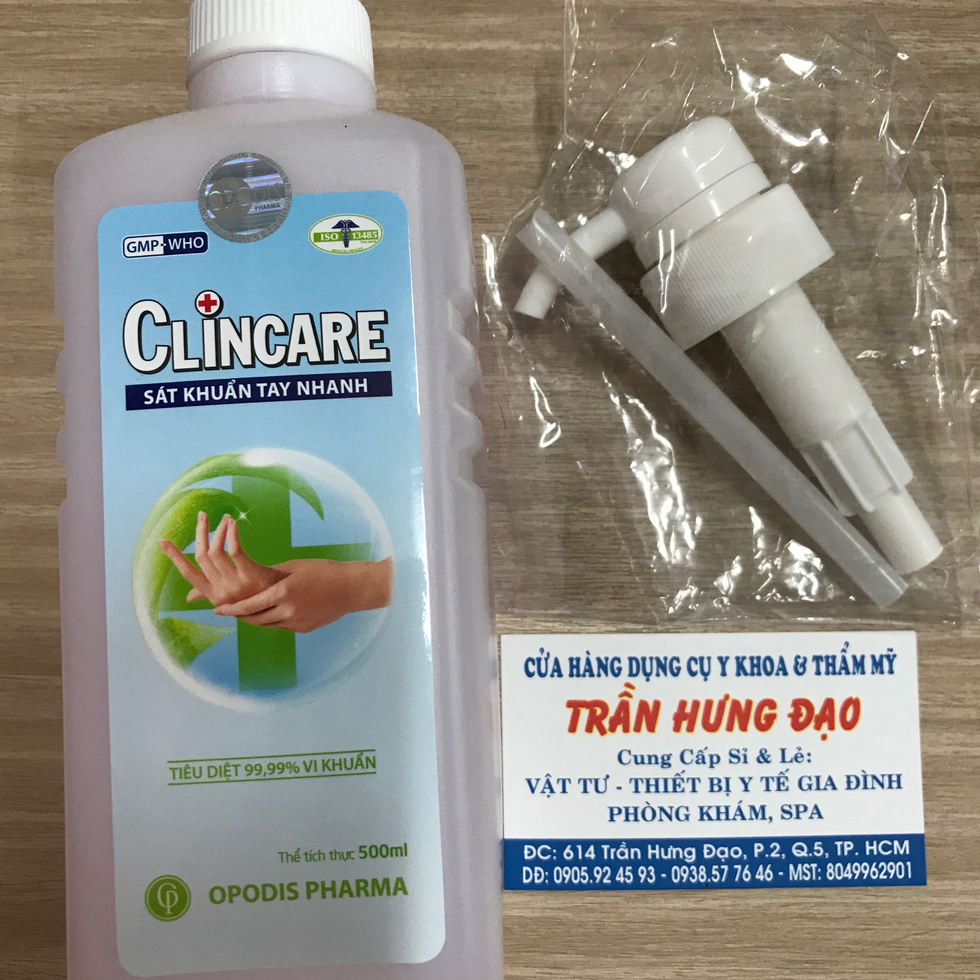 [HCM]Clincare 500 ml (kèm 01 vòi xịt): dung dịch sát khuẩn tay nhanh