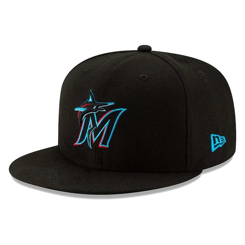 Ready Stock MLB Forida Marlins Adjustable Baseball Cap Flat Cap Outdoor Sports Hat