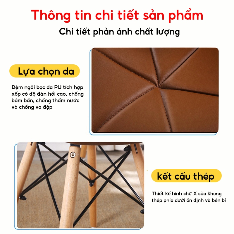 Ghế EAMES đệm cách điệu, Ghế cánh bướm (HÀNG XUẤT KHẨU 100%)
