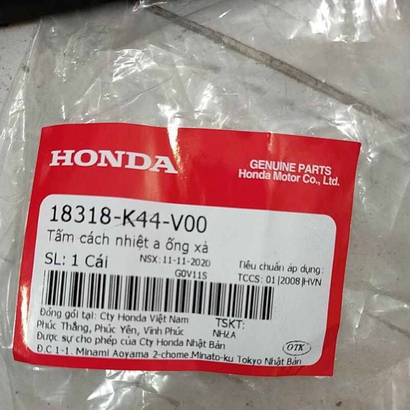 (CHÍNH HÃNG) Ốp pô Honda Vision 2014 2015 2016 2017 2018 2019