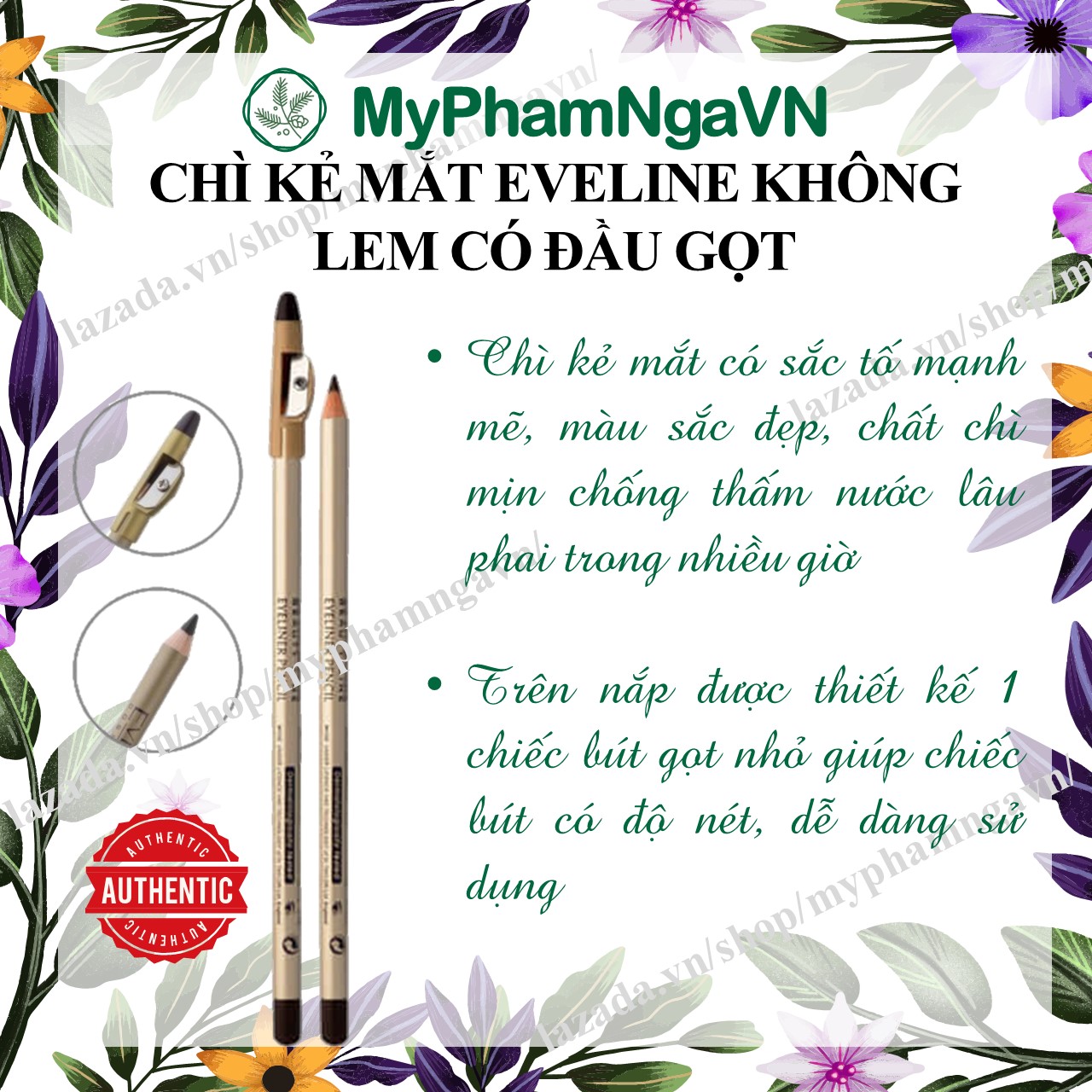 [HCM]Chì Kẻ Mày Eveline Có Đầu Chuốt