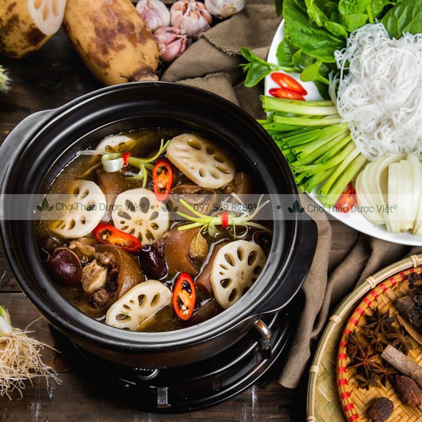 Thang hầm dê, bò, nấu lẩu, set tiềm 11 vị thơm ngon chuẩn công thức - Chợ thảo dược Việt