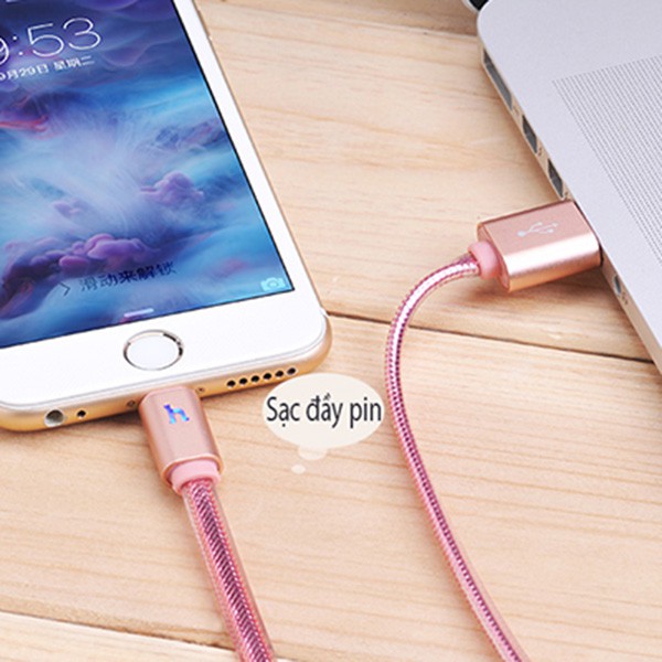Cáp Lighting Hoco UPL12 dành cho iPhone 2m